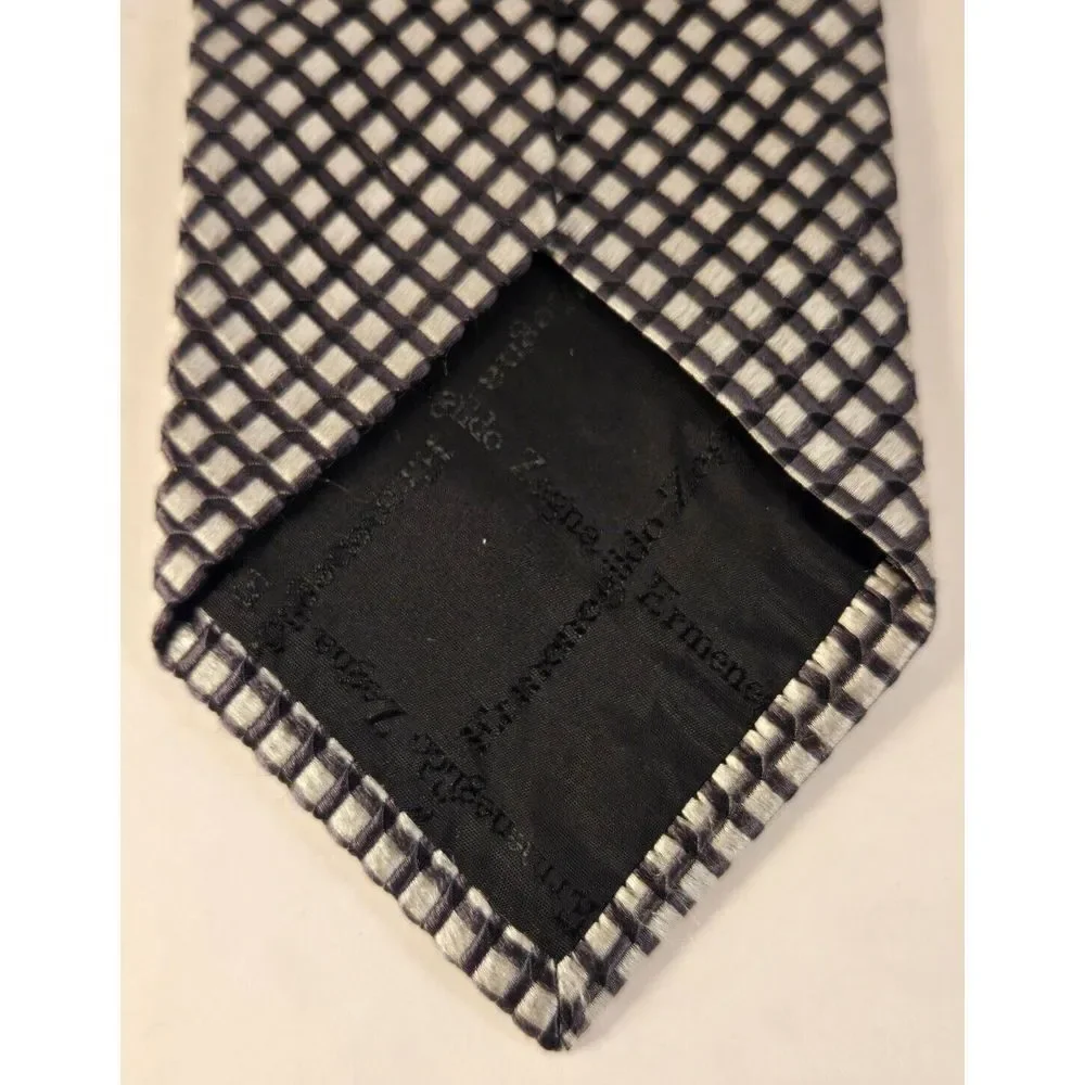 Ermenegildo Zegna Mens Tie 100% Silk‎ Made in Italy